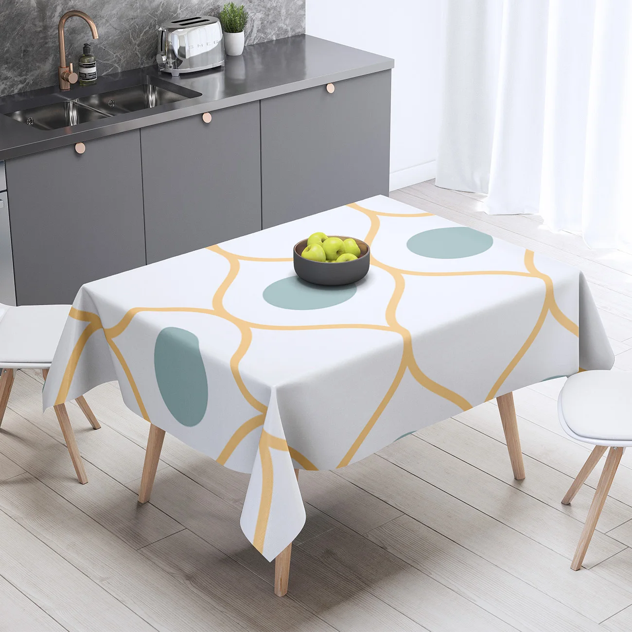 Nordic style Tablecloth  geometry Print Rectangle Square Table Cover Textile Home Garden Kitchen Decoration Tablecloth