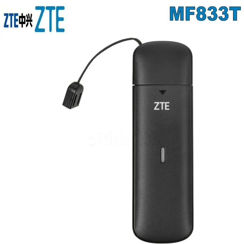 

Original Unlocked ZTE MF833T 4G LTE-FDD B1/B2/B4/B5/B28/B7MHz & LTE TDD: B40(B38 or B41) dongle