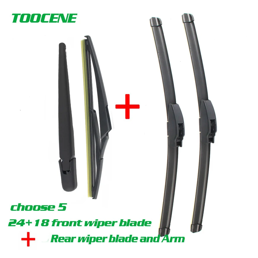 Front and Rear Wiper Arm And Blade For Renault Megane MK 2 2002-2006 Windshield windscreen wiper Car Accessories 24+18+9