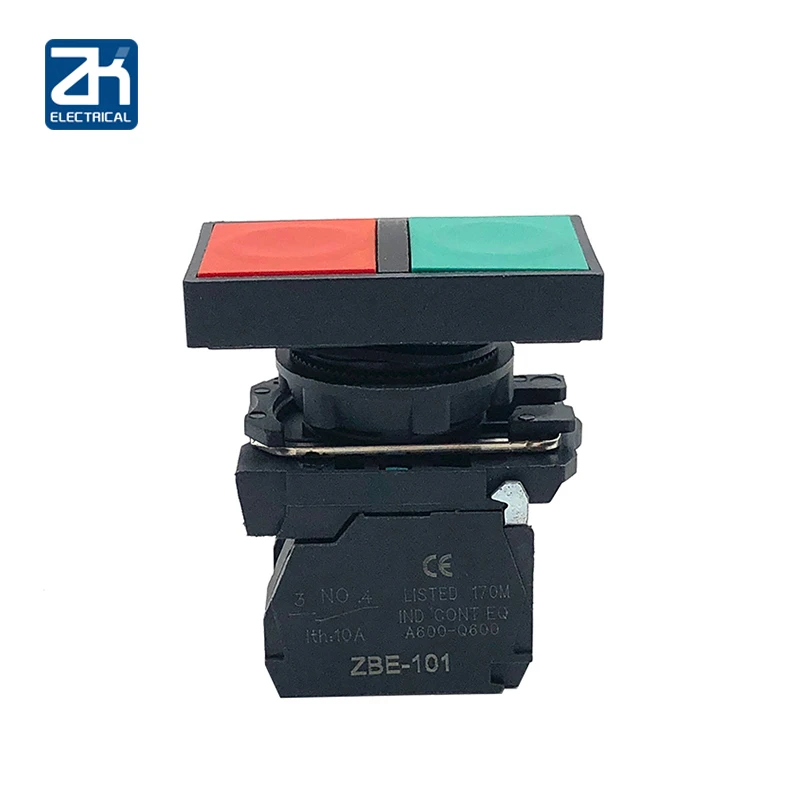 

XB5-AL8325 Double Bond Switch Both Head Button Chain Button Switch Red Green Start-up Stop 22mm