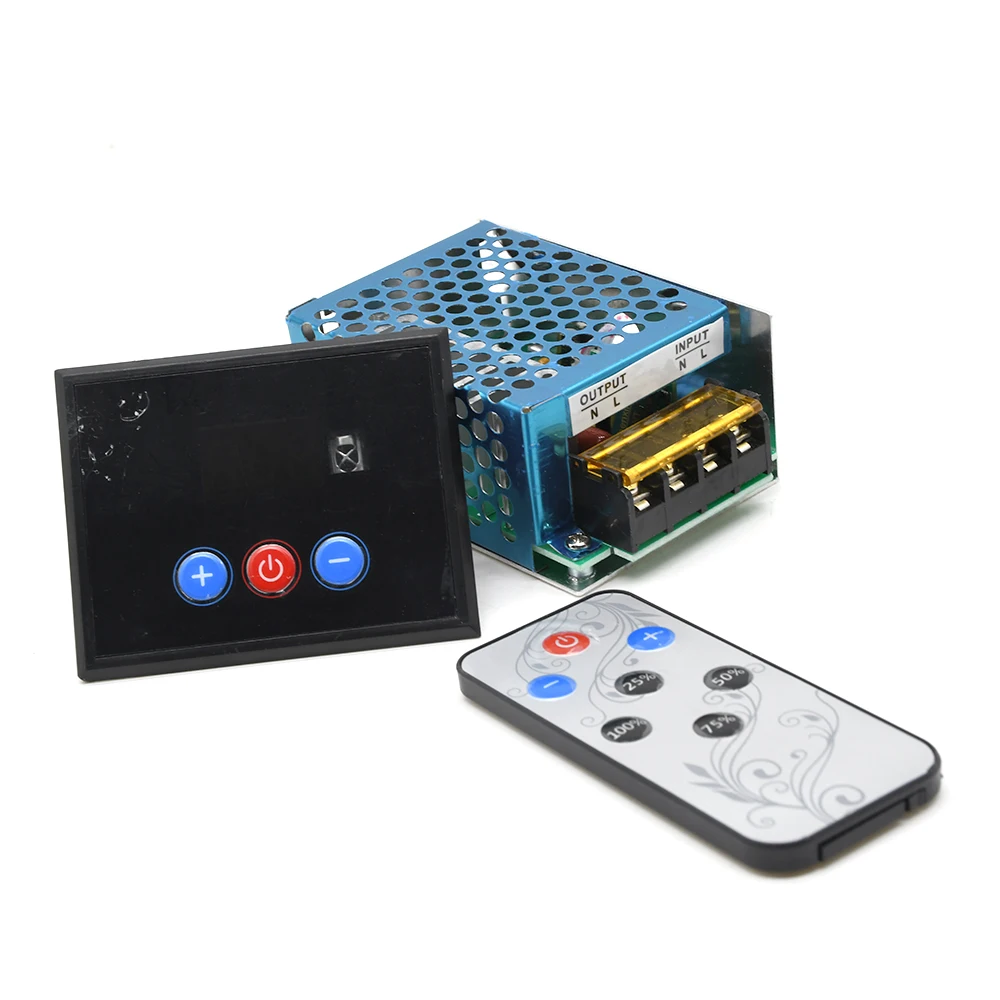 AC 220V 4KW 4000W SCR Digital Control Electronic Voltage Regulator Speed Control Dimmer Thermostat + Digital Meters Power Supply