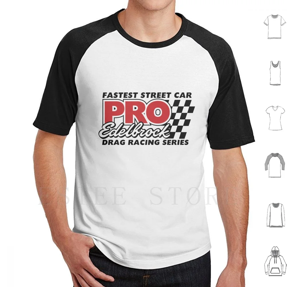 Untitled T Shirt Men Cotton 6xl Edelbrock Engine Car Racing Chrome Hot Red V8 Vintage Classic Motor Muscle Car