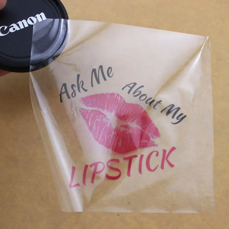 

Hot sale private design printing cosmetic jar labels with clear materials