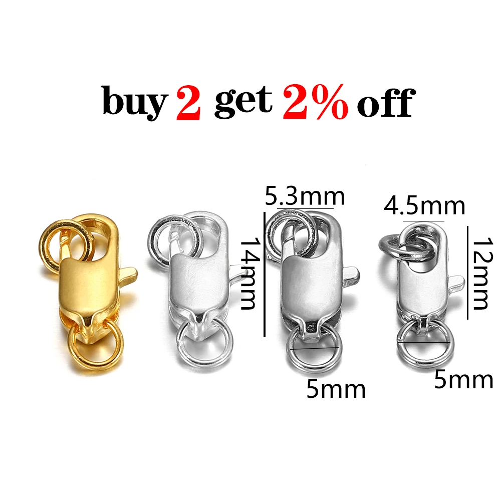 30 teile/los Swivel Haken Mit Geöffnete Sprung-Ring Halskette Armband Karabiner Haken Für DIY Schmuck Machen Liefert Zubehör