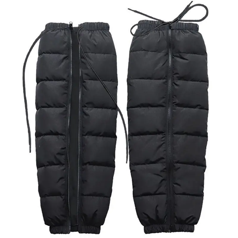 Down Cotton Men and Women Thickened Knee Pads Electric Motorcycle Outdoor Winter Leggings Windproof, Rainproof and Cold-proof