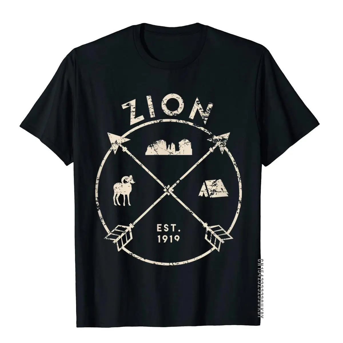 Zion National Park Shirt Camping Utah Gift Leisure Tops & Tees Cotton Men T Shirt Street New Coming