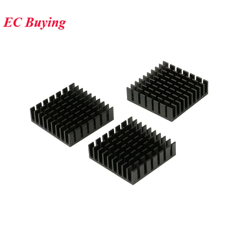 10 Piezas/1 Pieza Disipador de Calor de Aluminio de 35*35*10mm con Ventilador para Módulos LED, IC, Transistor, PBC
