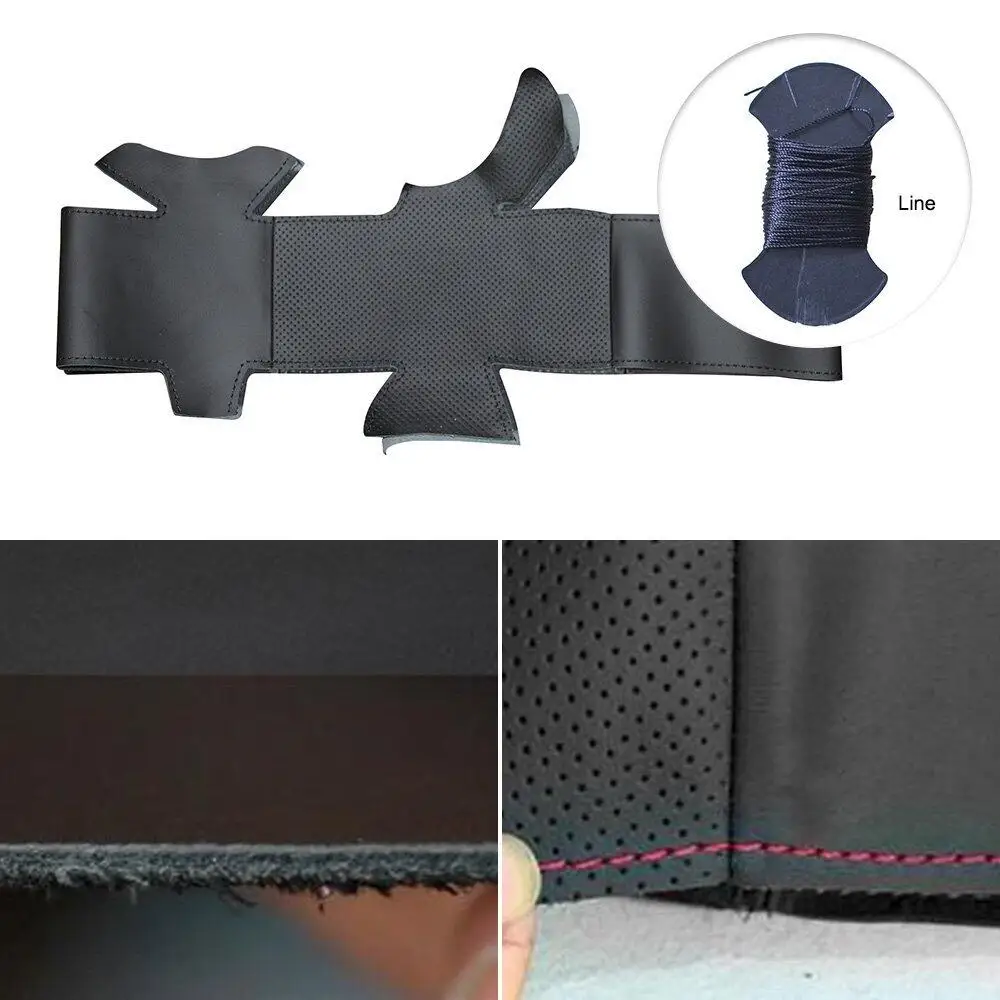 Steering Wheel Cover for 2003 2004 2005 2006 2007 2008 2009 Kia Sorento braid on the steering wheel image 5