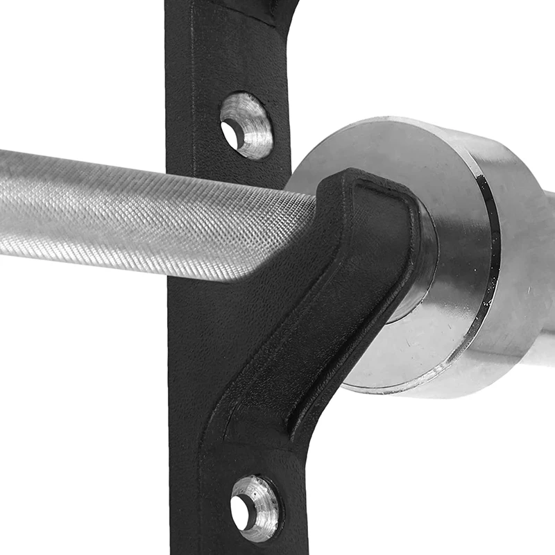 Horizontal Wall Mounted Barbell Rod Holders 2 Bar Storage Frame Barbell Dumbbell Storaged Rack Space Saving Wall Bracket