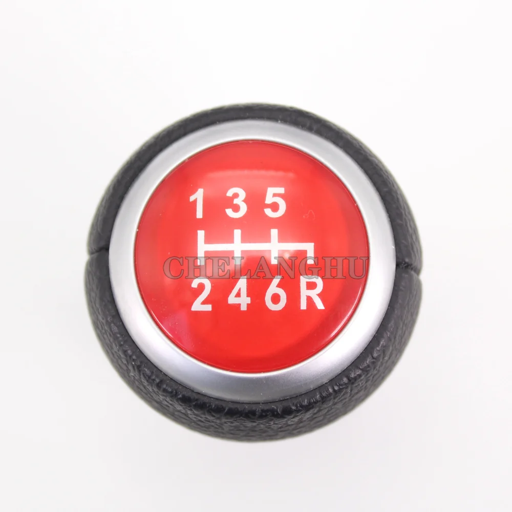 For Subaru Impreza WRX STI 2009 2010 2011 2012 2013 2014 2015 2016 2017 2018 Car-styling 6 speed Leather Gear stick shift knob