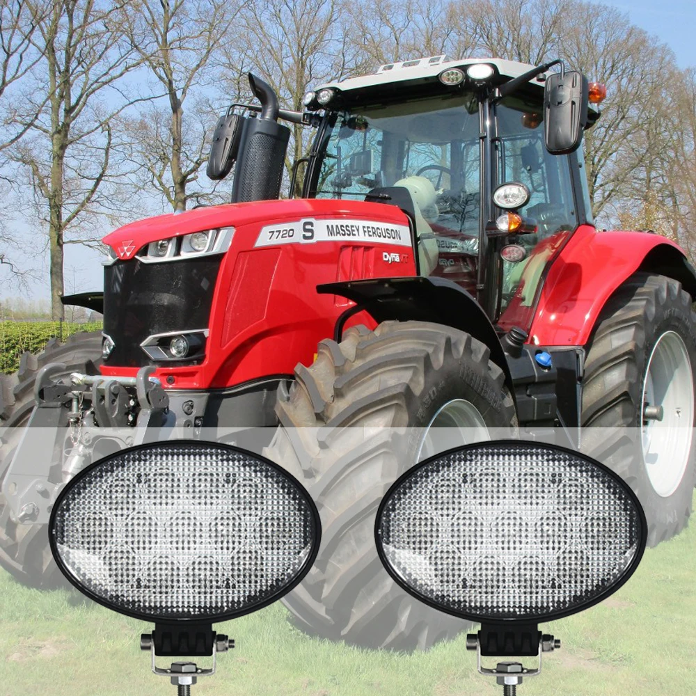 

39W Oval Led Handrail Work Light For Massey Ferguson Tractors 8650, 8660, 8670, 8680, 8690, 8727, 7720+ OEM: 4291311M91 x2pcs