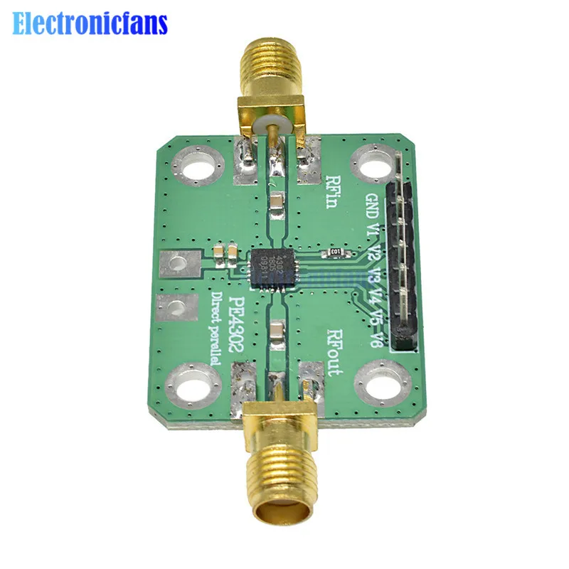 Imagem -03 - Módulo de Controle Numérico Atenuador Atenuador Pe4302 Paralelo Modo Imediato 1mhz4ghz Atenuador nc Pe4302 50ohm Sma Fêmea rf