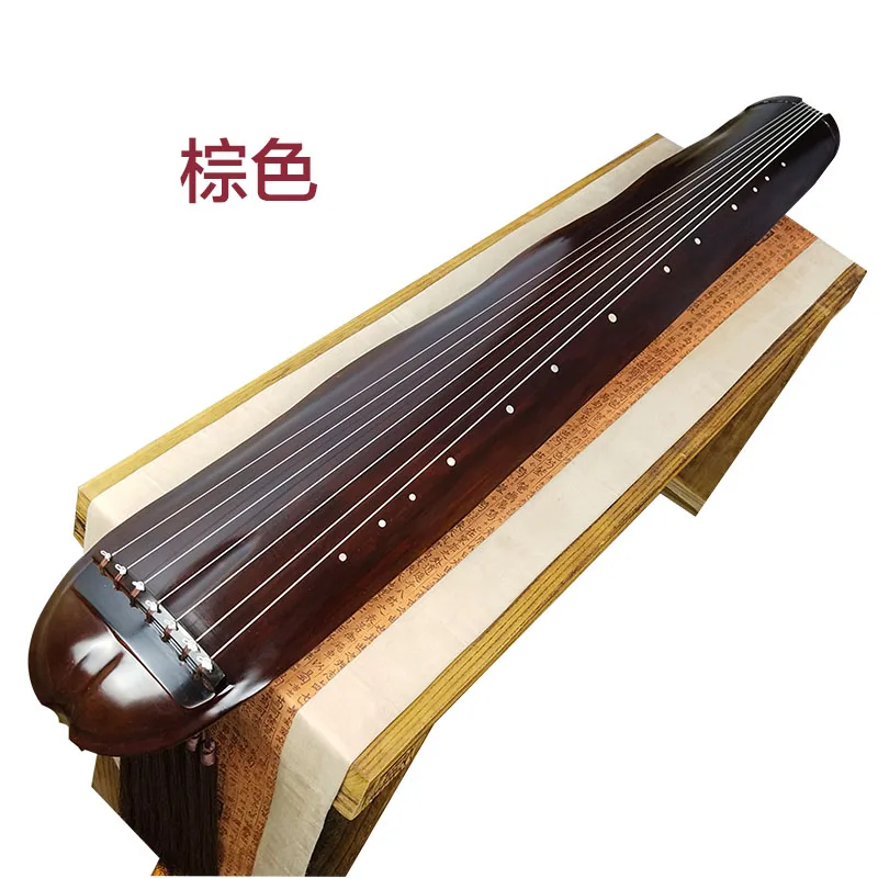 

Chinese Guqin Banana leaf type centuries-old fir wood Zither professional collection guqin pure lacquer antler cream Zither