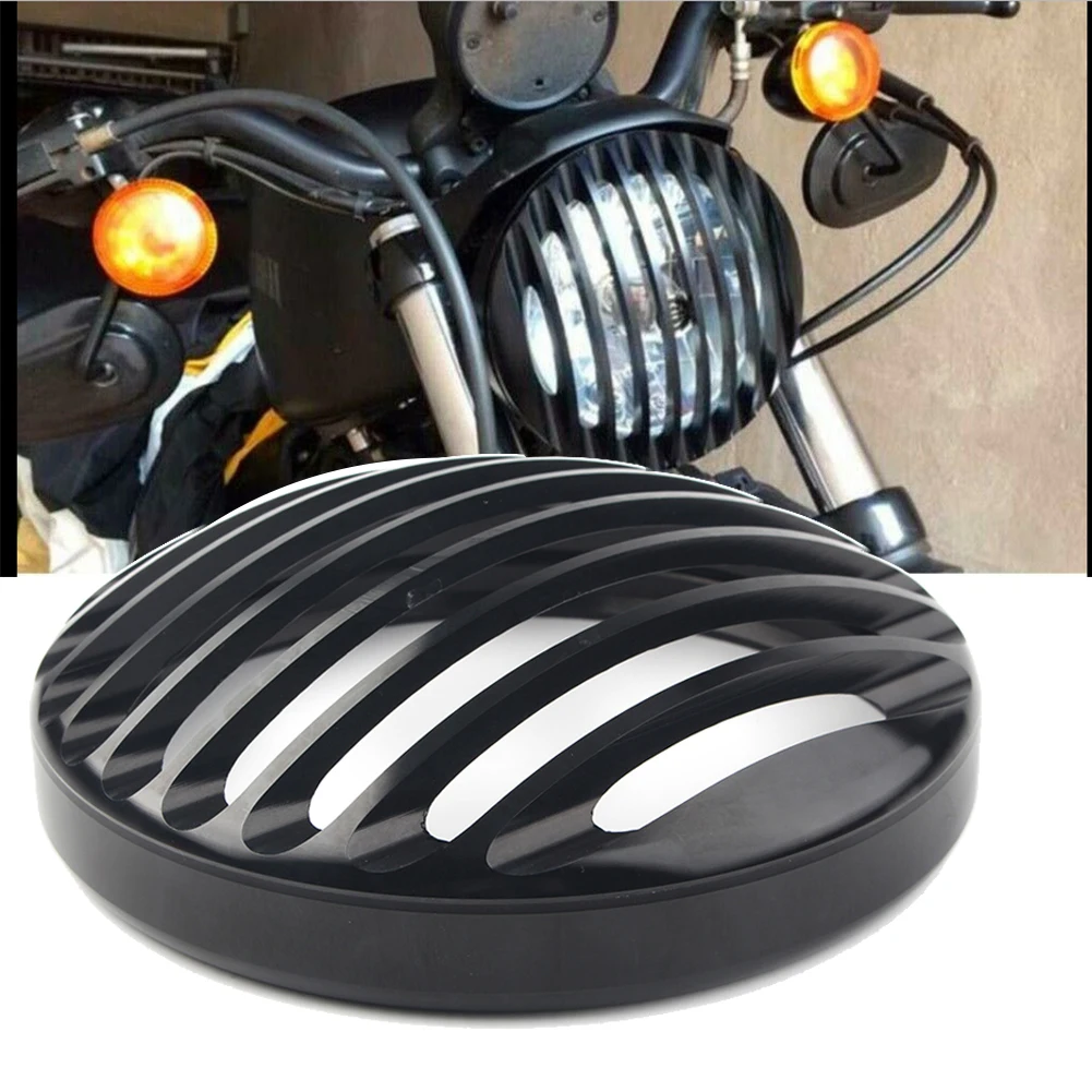 

5 3/4 "Черная фара мотоцикла CNC гриль ободок для Harley Sportster XL 883 1200 XL1200 XL883 2004-2012 2013 2014