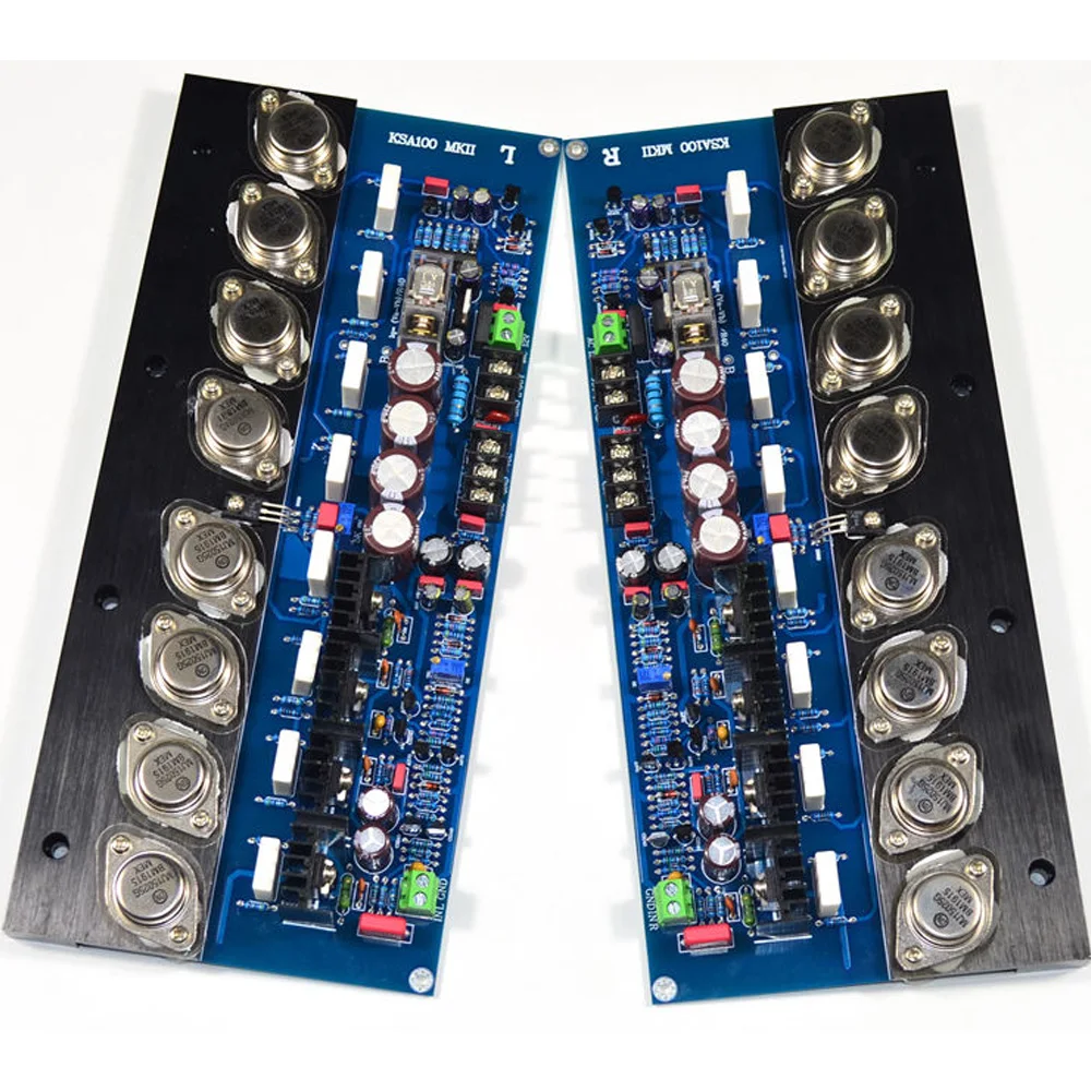 A pair of KSA100 Gold Sealed Tube High-Power HIFI Fever Grade Pure Post-Stage Adjustable Class A Power Amplifier Board