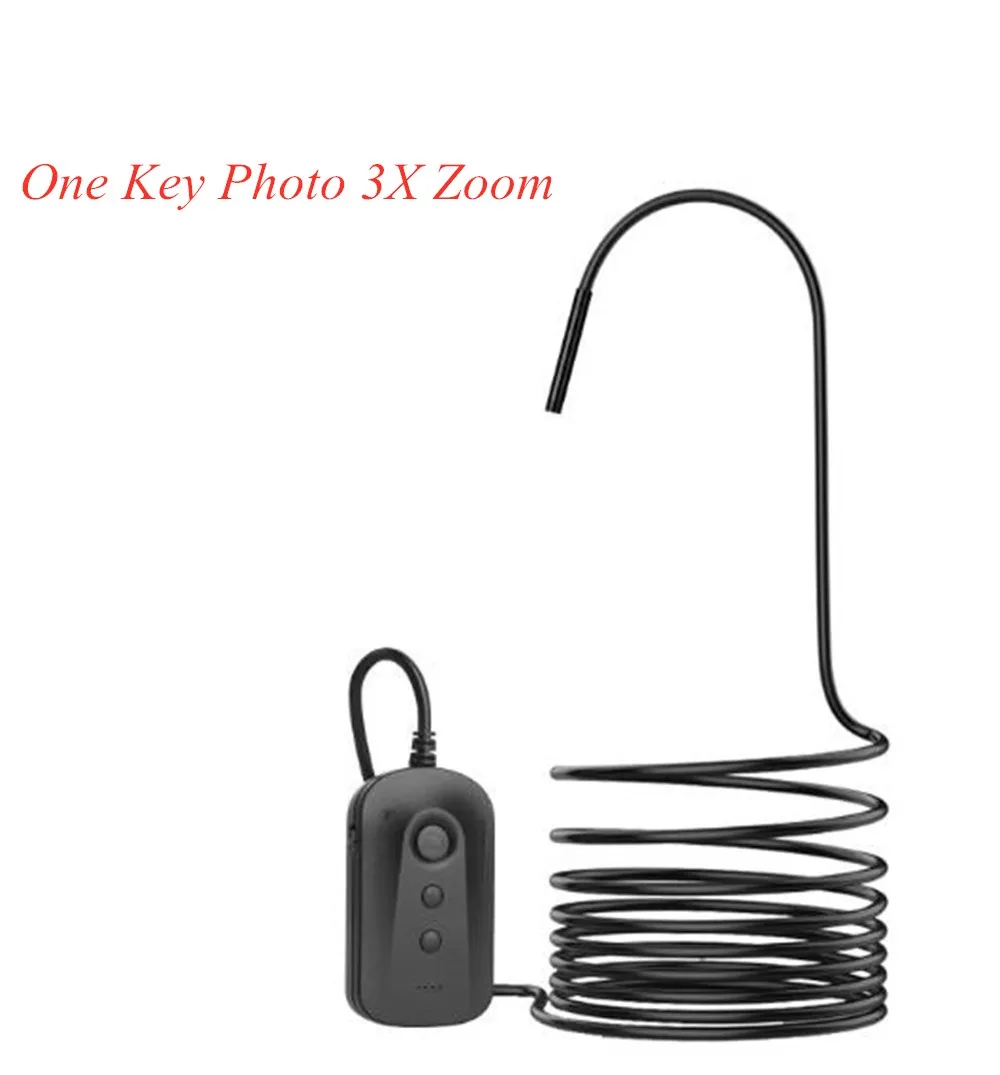 5MP 1944P Far and Short  Auto Focal  3X Zoom One Key Photo Wireless WIFI Endoscope Camera