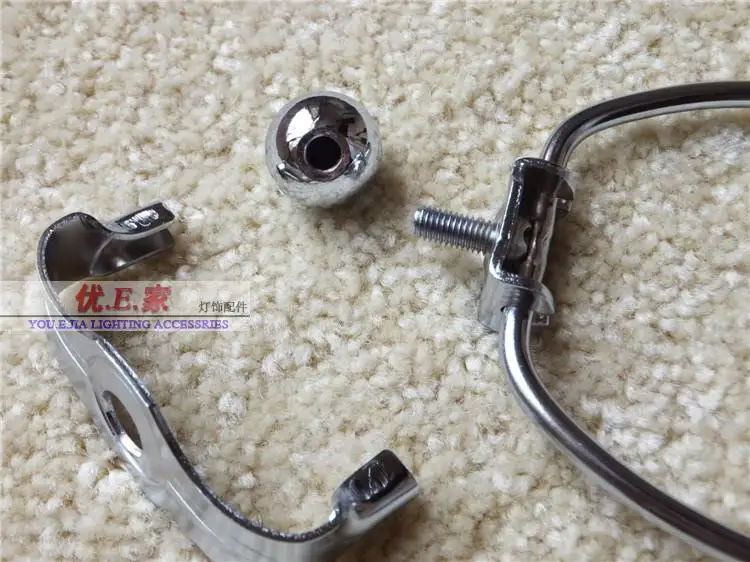 2 قطعة مصباح معدني ذهبي/كروم اللون، مجموعة حامل قيثارة نهائية ومصباح، لتحديث مصابيح الطاولة والأرضية #4