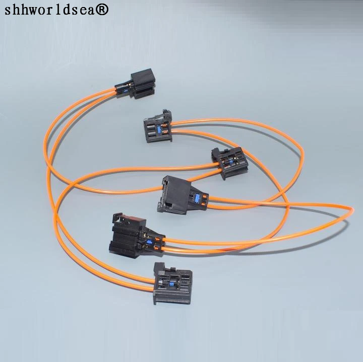 worldgolden MOST Optic Fiber Jumper Cable Multimedia Connectors For Audi BMW Benz Porsche etc.