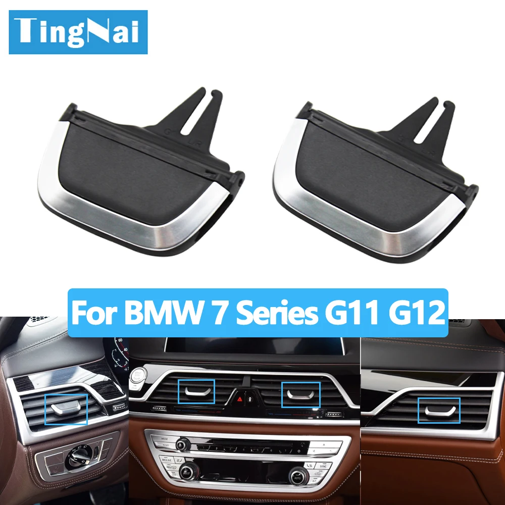 Car Front Rear Air Conditioning AC Vent Grille Slider Repair Replace For BMW 7 Series G11 G12 730Li 740Li 750Li M760Li 2016-2020