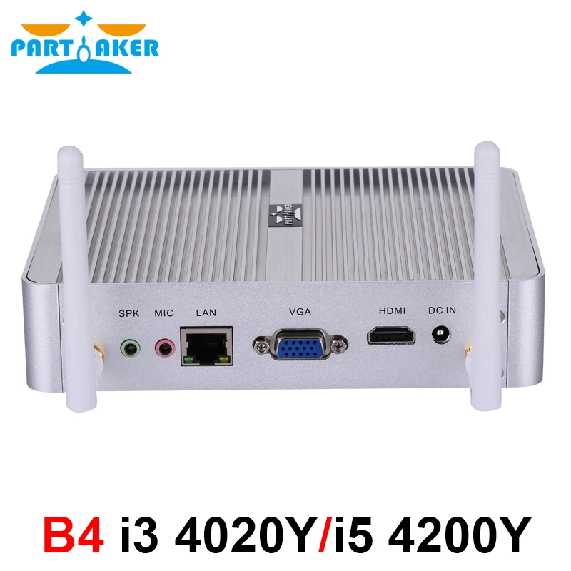 Partaker B4 Intel Core 22nm Dual Core i5 4200Y Processor HTPC Mini PC with HDMI VGA 4K HD