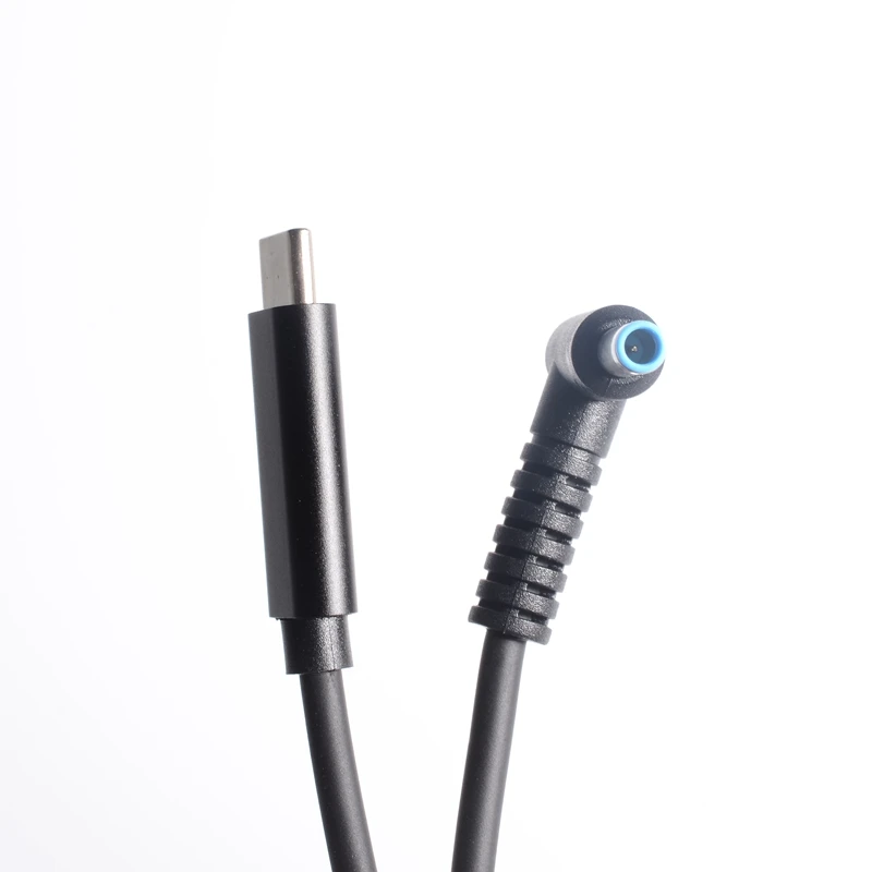 (4,5x3,0 мм) USB Type C PD зарядный кабель для ноутбука, шнур, адаптер питания постоянного тока, конвертер постоянного тока 4,5*3,0 мм, штекер 90 градусов, угловой для HP
