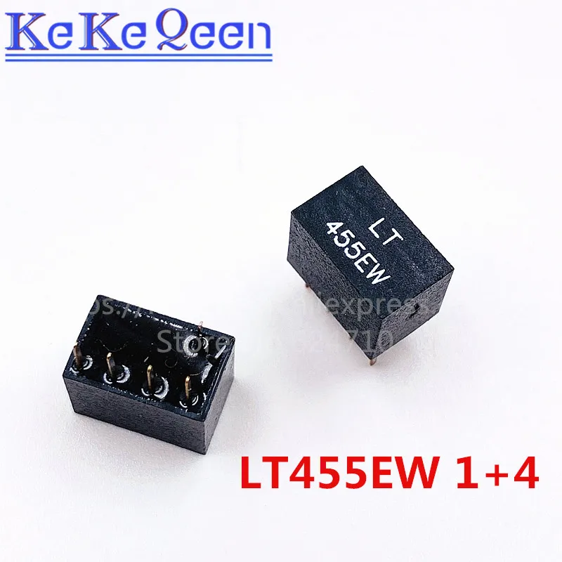 100pcs/lot LT455EW LT455E 455E 455 1+4 5Pin DIP-5 455KHz ceramic filter For communication Signal relays