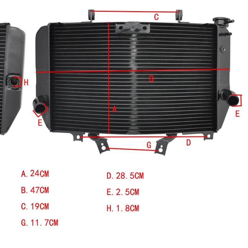 New Performance Motorcycle Aluminum Radiator Cooling Cooler For Suzuki GSX-R1000 K3 K4 2003 2004 GSXR1000