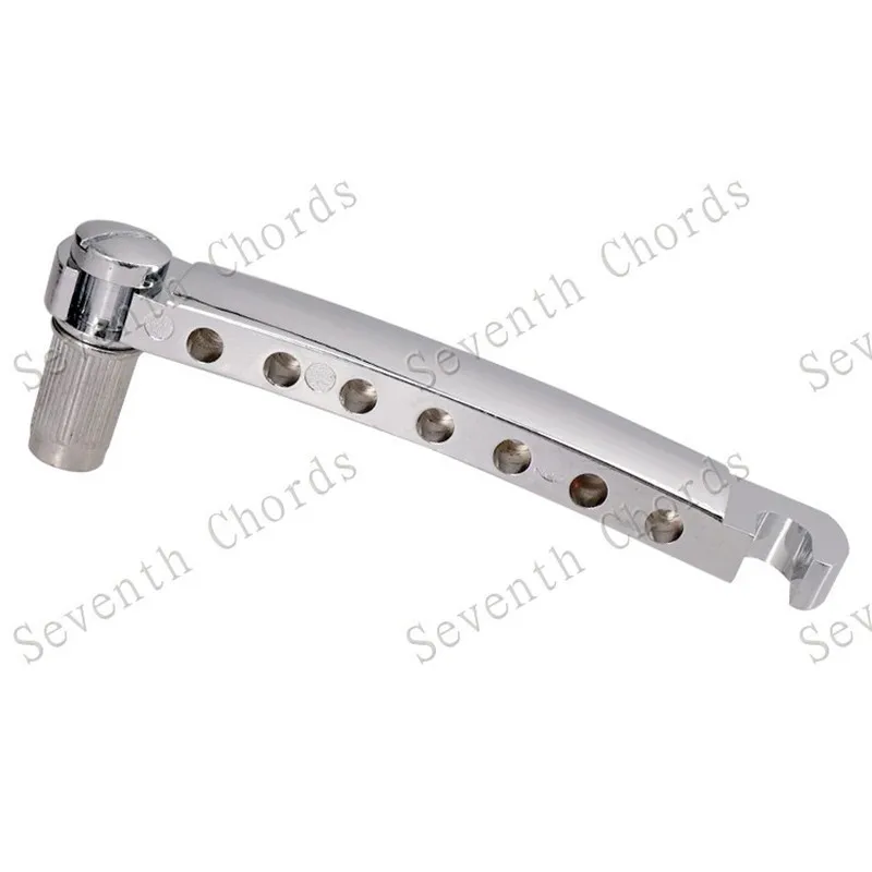 EIN Set 7 Saiten Brücke Und Saitenhalter Für E-gitarre Chrom Und Schwarz Für Wählen Musical Instrument Zubehör Teile – Detail 5
