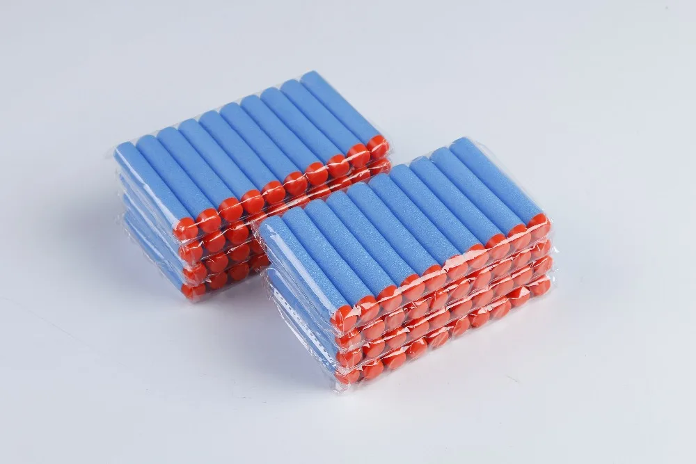 100PC For Nerf Bullets Soft Hollow Hole Head 7.2cm Refill Darts Toy Gun Bullets for Nerf Series Blasters Xmas Kid Children Gift