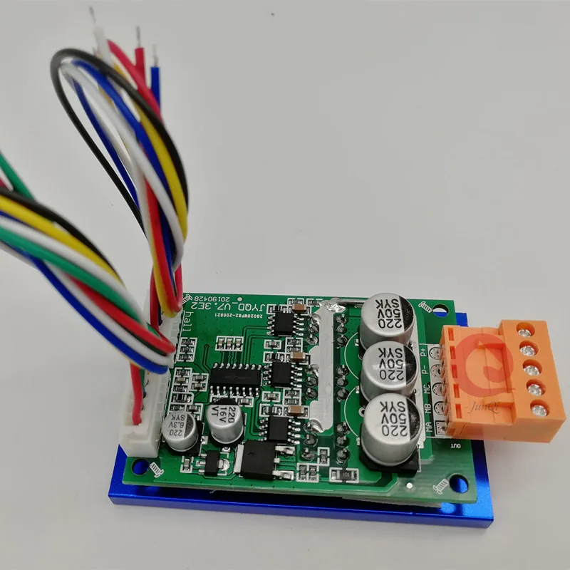 JYQD_V7.3E2 DC12V-36V 500W High Power Brushless Motor PWM Controller Driver Board with Heatsink Connector Wires