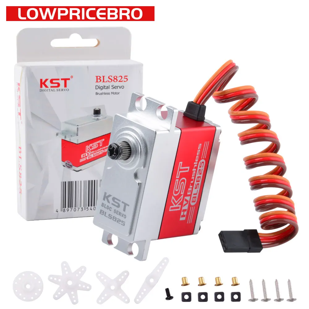 

KST BLS825 35kg HV Brushless Digital Servo Motor for Helicopter Airplane RC Car Robot Arm