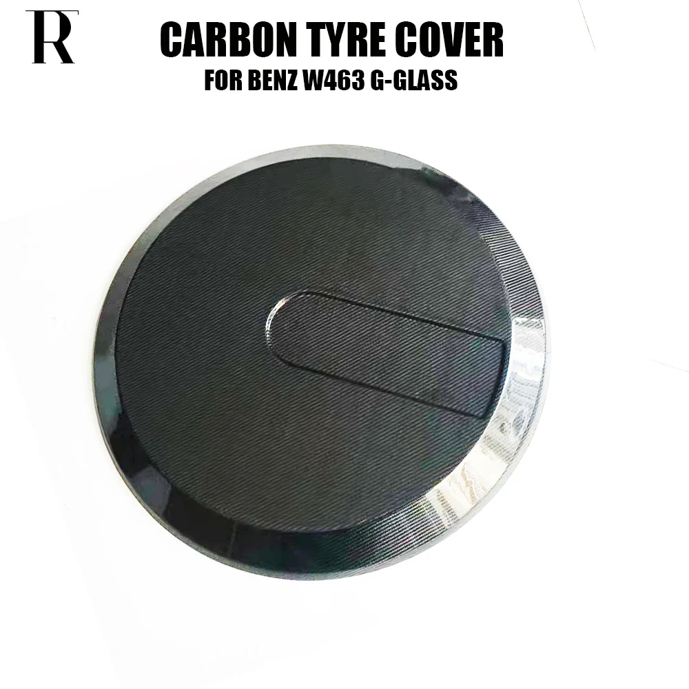 B Style Carbon Fiber Rear Spare Tyre Cover Trim For BENZ W463 G-class G300 G350 G400 G550 G63 G65