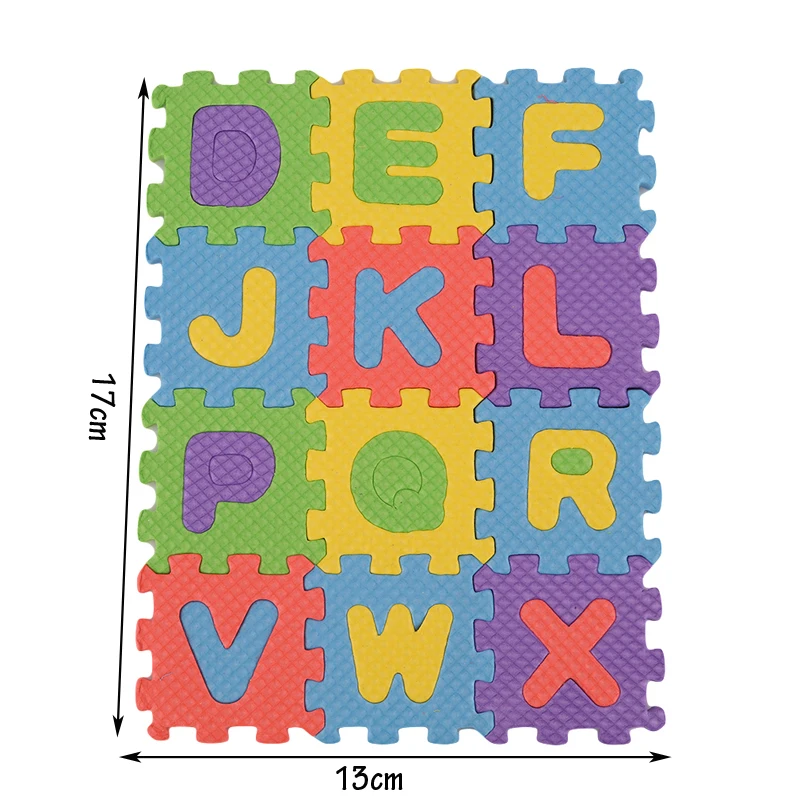 36 Pcs/Set 3D Puzzle Jigsaw Kids Children Mini EVA Foam Alphabet Letters Numbers Floor Soft Educational Toys Kids Play Mats