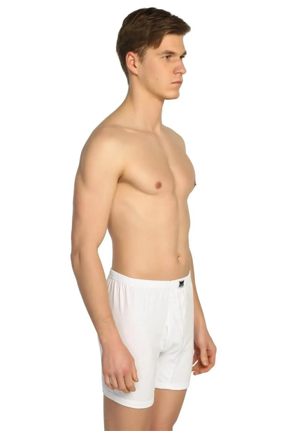 Passion-ropa interior de algodón 100 para hombre, calzoncillos blancos, Bóxer largo, paquete Hecho en Turquía, 6 piezas