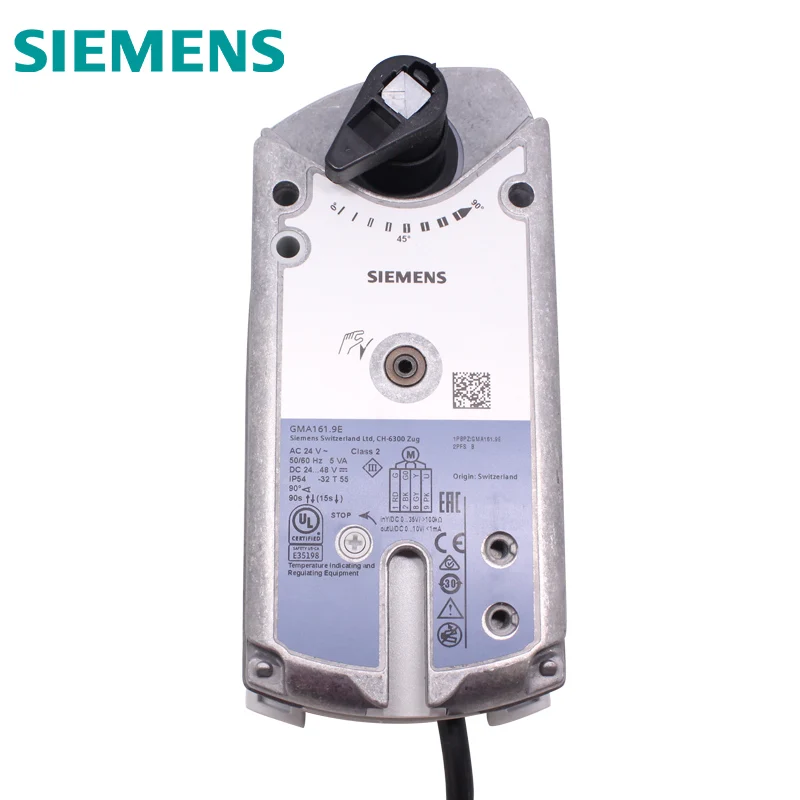 

Вращающийся привод SIEMENS GMA161.9E GMA131.9E для шаровых клапанов с пружинным возвратом, 24 В постоянного тока, 7 нм, 3-позиционный