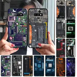 Motherboard Circuit Board Phone Case For Samsung Galaxy S20 S10 Plus S10E S5 S6 S7edge S8 S9 S9Plus S10lite 2020