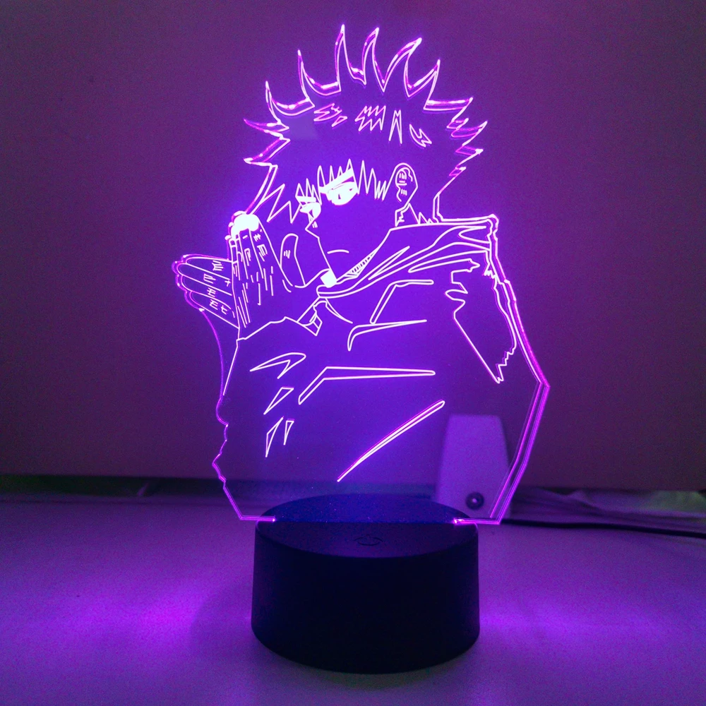 

Anime Megumi Fushiguro Light Jujutsu Kaisen Led Night Light for Birthday Gift 3D Bedroom Decoration Lamp