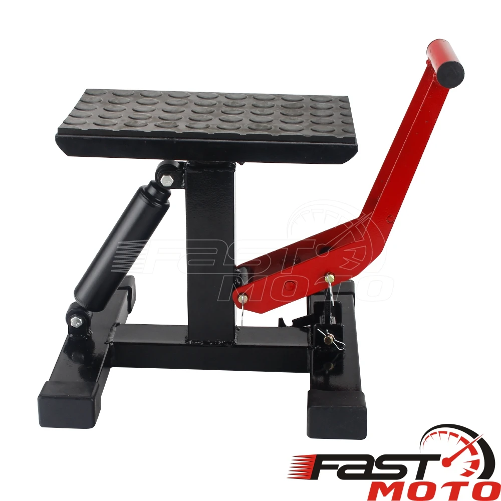 Soporte de manivela de elevación ajustable, elevador de acero, asiento de taburete, Universal, Dirt Bike, herramienta de reparación de mesa Enduro, 150kg, 330 libras