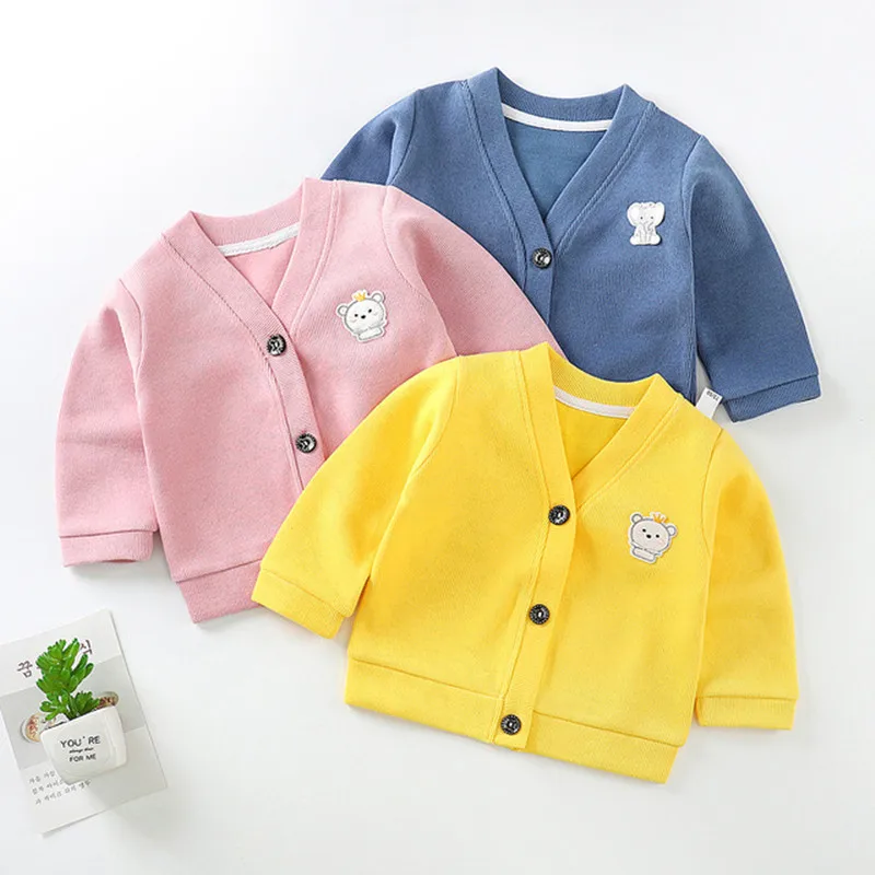 New Style Baby Outerwear Boys Coats Toddler Girls Cardigan Jackets Warm Children's Baseball Tops Sweatshirt Infant Kids Clothing