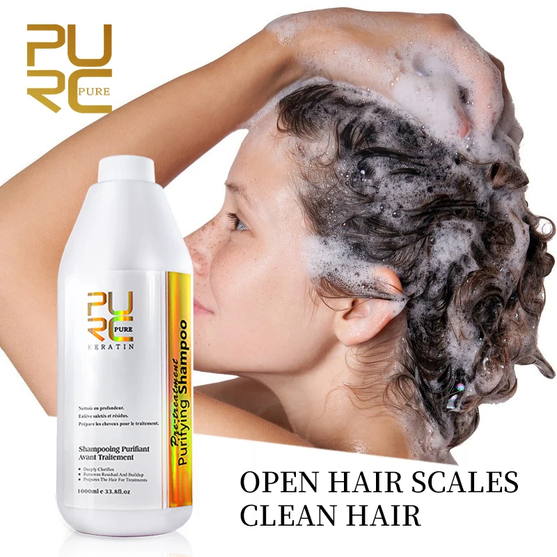 

PURC 1000ml Purifying Shampoo Keratin Hair Teatment Deep Cleaning Shampoo Professional Hair Salon Products