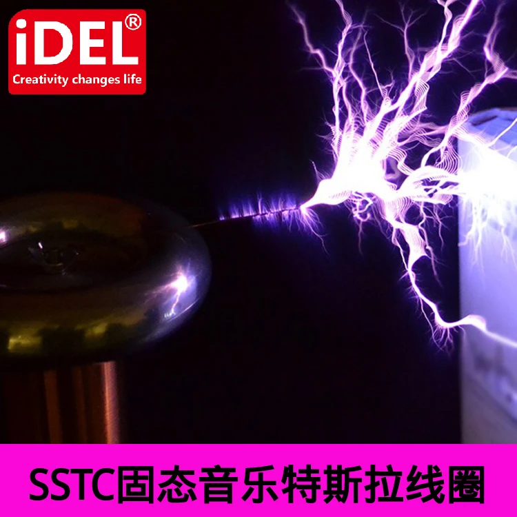 DC12V Tesla Coil Artificial Lightning Maker Music Tesla Coil SSTC Tesla Lightning Storm Upgraded Version