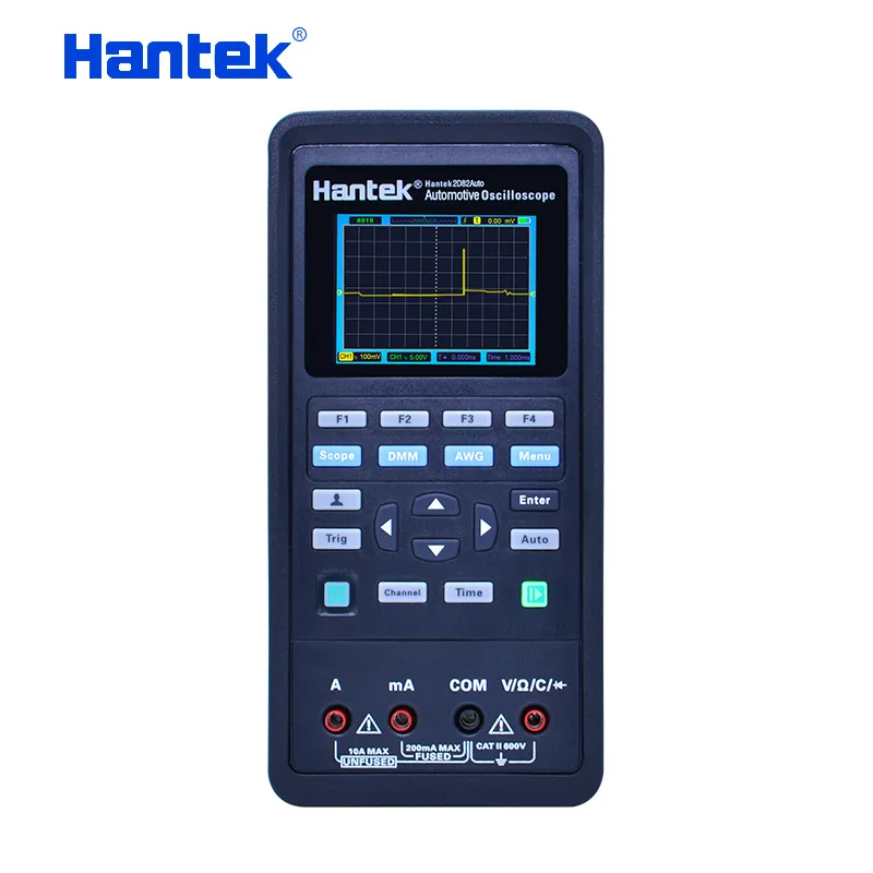 Hantek Digital automotive oscilloscope 2D82 AUTO+multimeter+signal source+Automotive Diagnostic 2 channels 250MSa/s 80MHz
