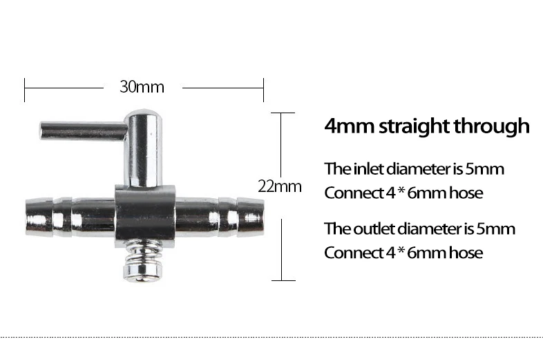 Stainless Steel Aquarium Gang Valve 1/2/3/4/5 Ways Air Flow Splitter Lever Oxygen Pump Airline Connectors for Fish Tank WWO66