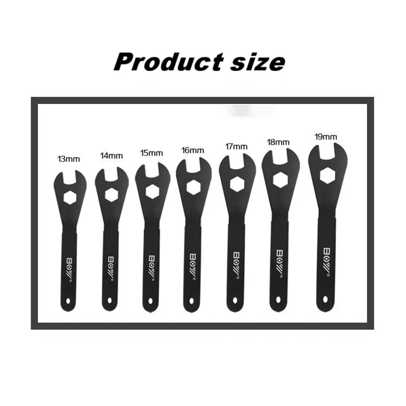 New Bycicle Carbon Steel Bike Spanner Spindle Axle Bicycle Bike Repair Tool Fit For 13-19mm Cone Bike Repair Tools