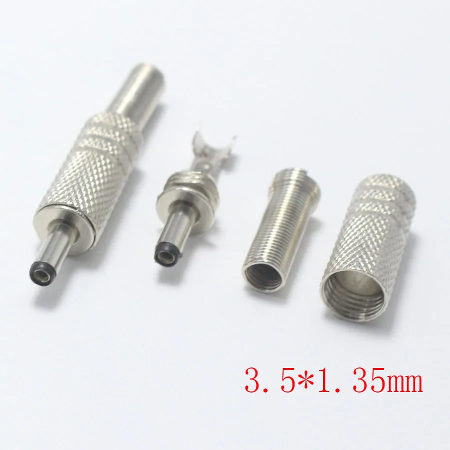 1/3/5pcs 5.5x2.5 5.5x2.1 4.8x1.7 4.0x1.7 3.5x1.35 3.5x1.1 2.5x0.7 6.5x4.4 5.0x3.0 mm Male DC Power Plug Audio Connector