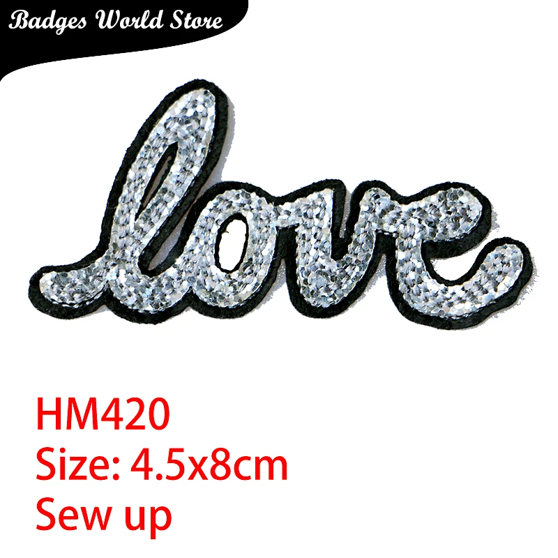 Cartoon Decorative Patch Love Strawberry Heart icon Embroidered Applique Patches For DIY Iron on Badges on clothes Stickers