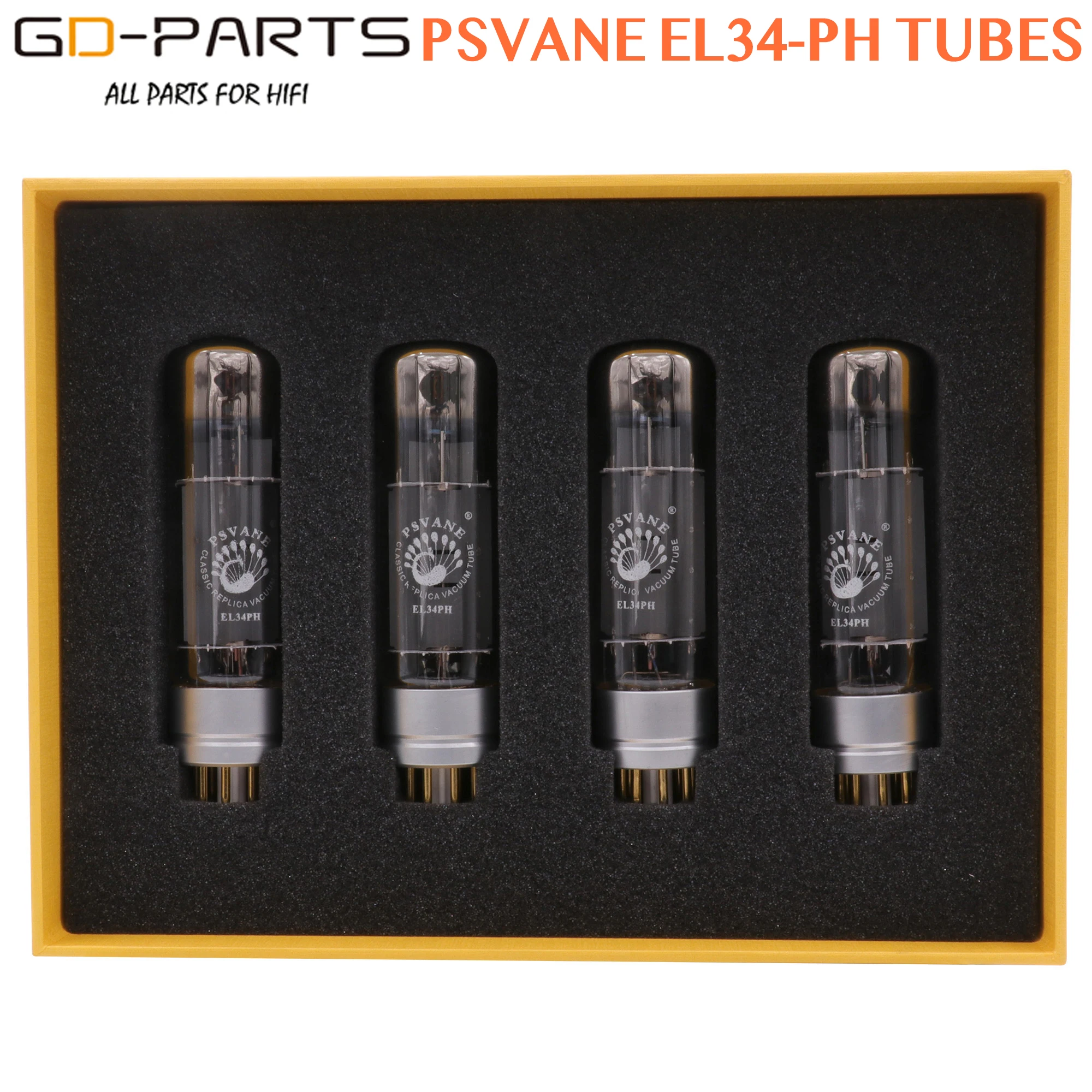 PSVANE EL34PH Vacuum Electron Tube Replace EL34 6CA7 KT77 6P3P Vintage Hifi Audio Tube AMP DIY Matched Pair Quad