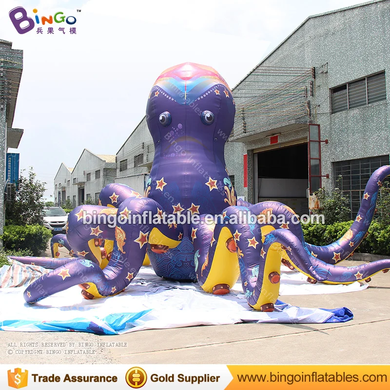 

Personalized 10 meters inflatable octopus model for decoration / blow up cartoon octopus toys for sale