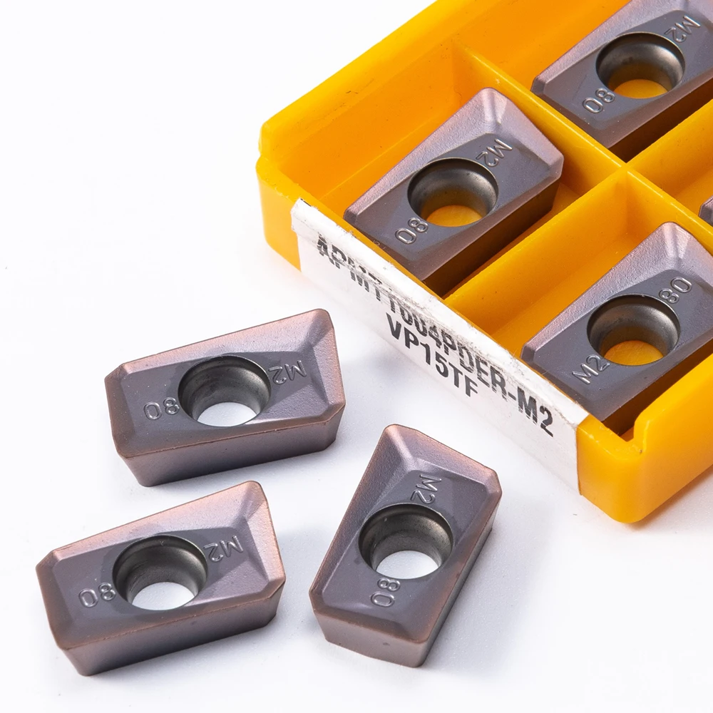APMT 1604 inserto in metallo duro M2-VP15TF tornitura esterna originale APMT 1604 H2 -VP15TF fresa frontale tornio utensile fresa 10 pz