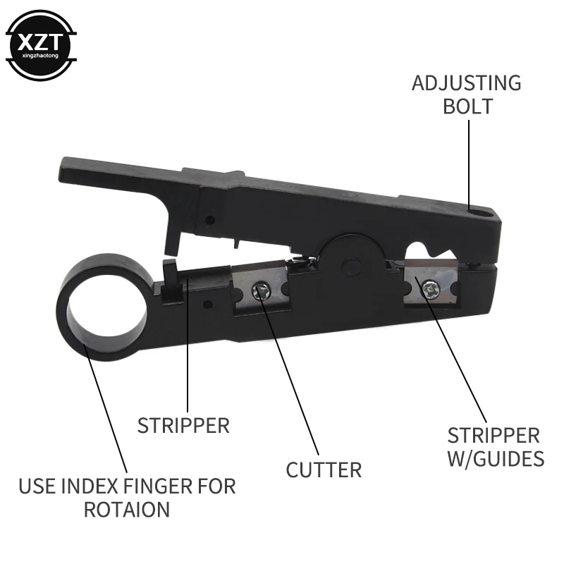 

Mini Portable Automatic Wire Stripper Crimper Pliers Crimping RJ45 Network Cable Stripping Cutter Multi Tools Cut LineTerminal